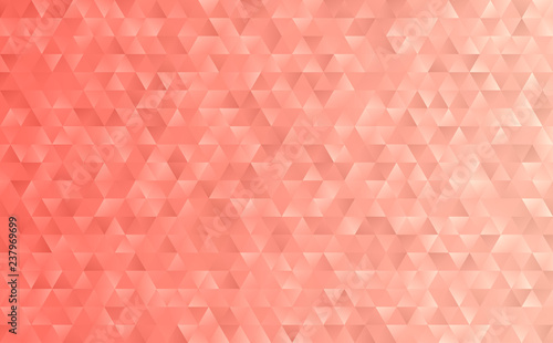 Coral Pink Geometric Triang...