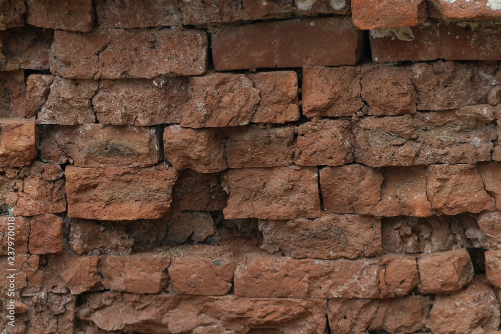 Fototapeta premium old red brick wall background