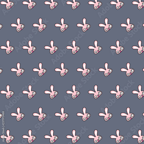 Fototapeta Naklejka Na Ścianę i Meble -  Rabbit - emoji pattern 62