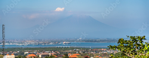 Mount Agung across the bay in Bali