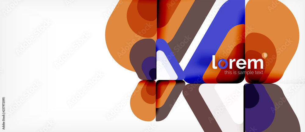 Colorful trendy geometric shapes background Colorful trendy geometric shapes background