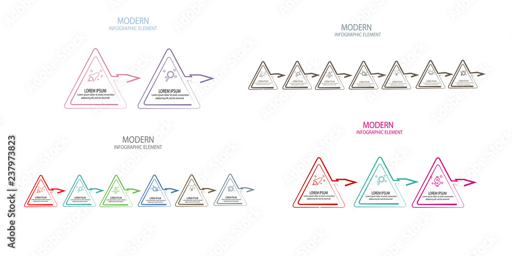 simple triangle infographic template simple triangle infographic template