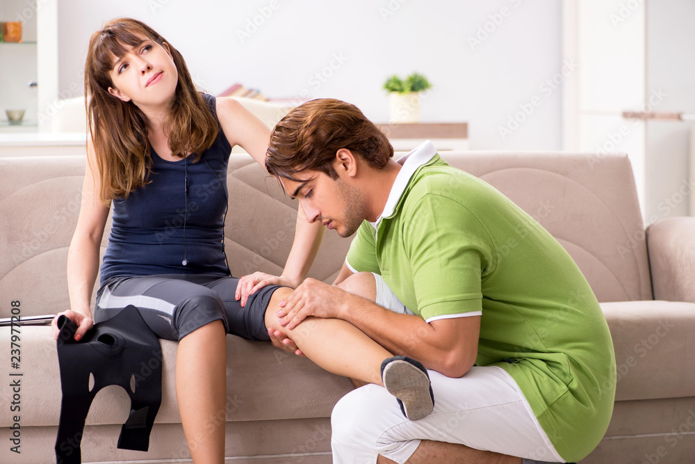 Concept of knee sports injury Concept of knee sports injury