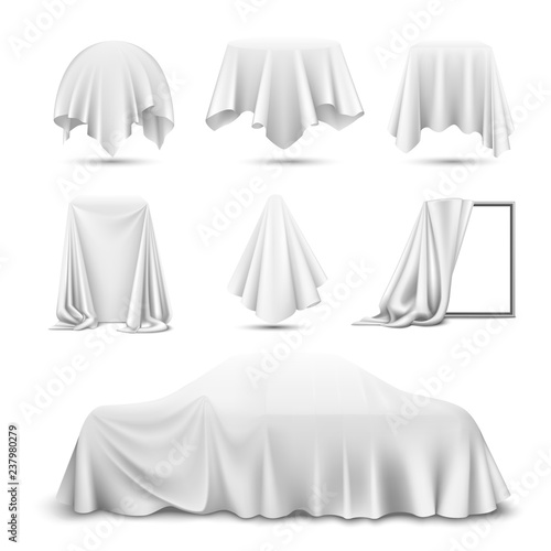 Cloth Covered Objects Realistic Set