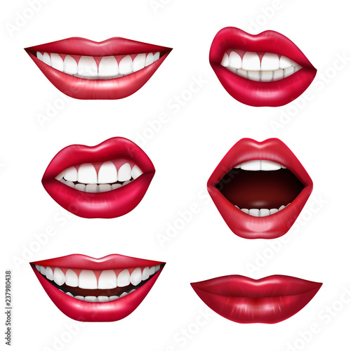Mouth Expressions Realistic Set