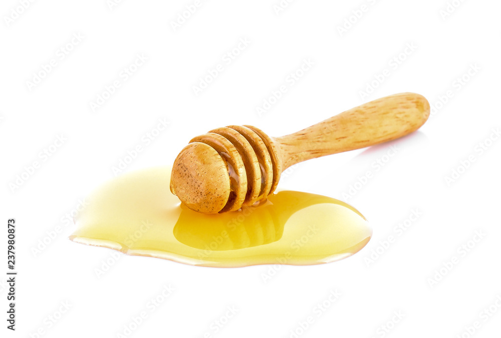 Honey bee on white background Honey bee on white background