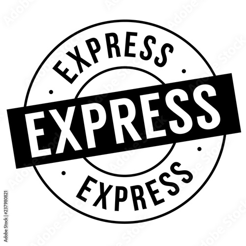 express stamp on white