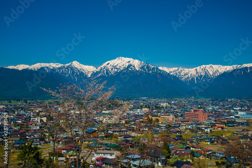 Japan Alps from Nagano side in Japan. Japan Alps is located between Nagano and Toyama prefectures. © J Photography