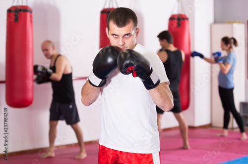  male  boxer in the gym © JackF