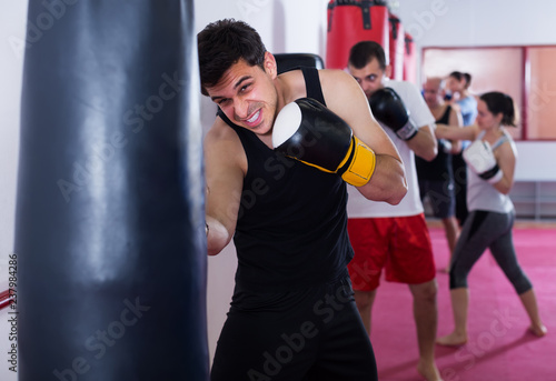Group boxing training