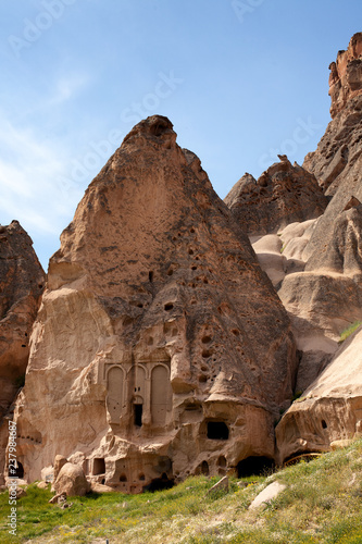 Exterior view of a section of the Selime Monastery complex