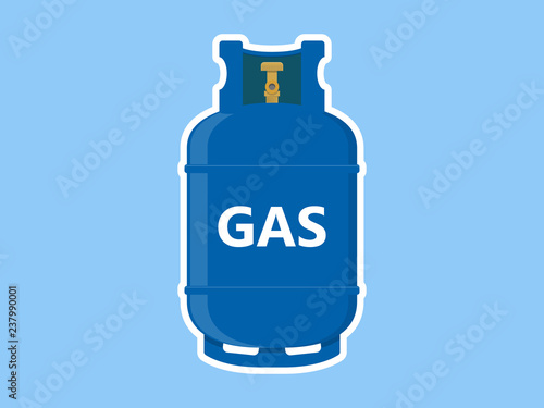 Gas Tank Sticker Icon Illustration Vector