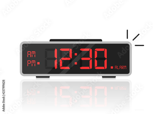 Digital Alarm Clock Vector Icon