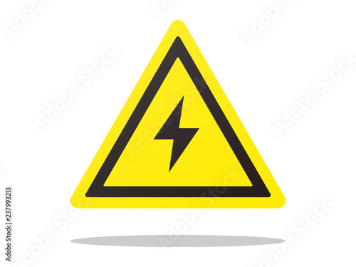 Death Hazard warning attention sign Vector
