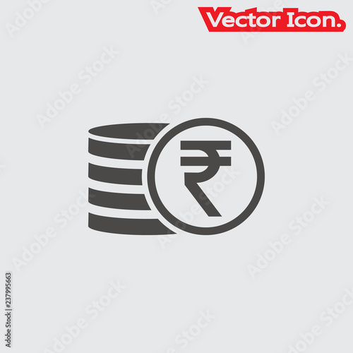 Money icon isolated sign symbol and flat style for app, web and digital design. Vector illustration.
