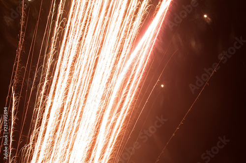 Sparks from firecracker salute photo