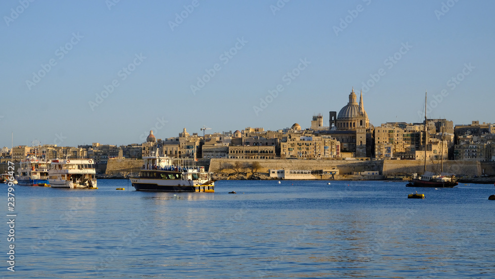 Valetta, Malta, view from Sliema