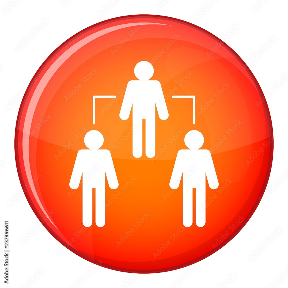 Social network social network icon in red circle isolated on white background vector illustration Social network social network icon in red circle isolated on white background vector illustration