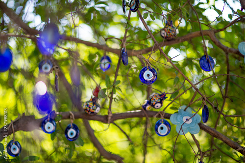 Evil eye talisman village. Kemalpasa Izmir photo