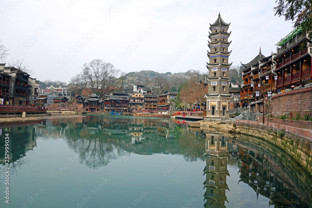Fenghuang Ancient Town , One of most famous ancient town in Hunan China. Fenghuang Ancient Town , One of most famous ancient town in Hunan China.