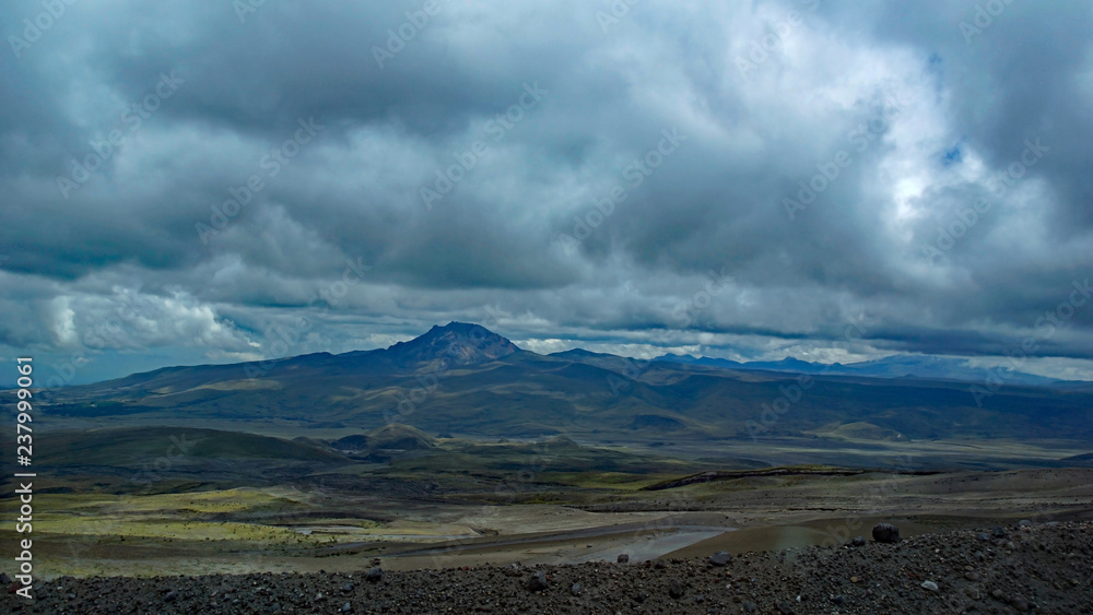 Panorama of the Cotopaxi National Park