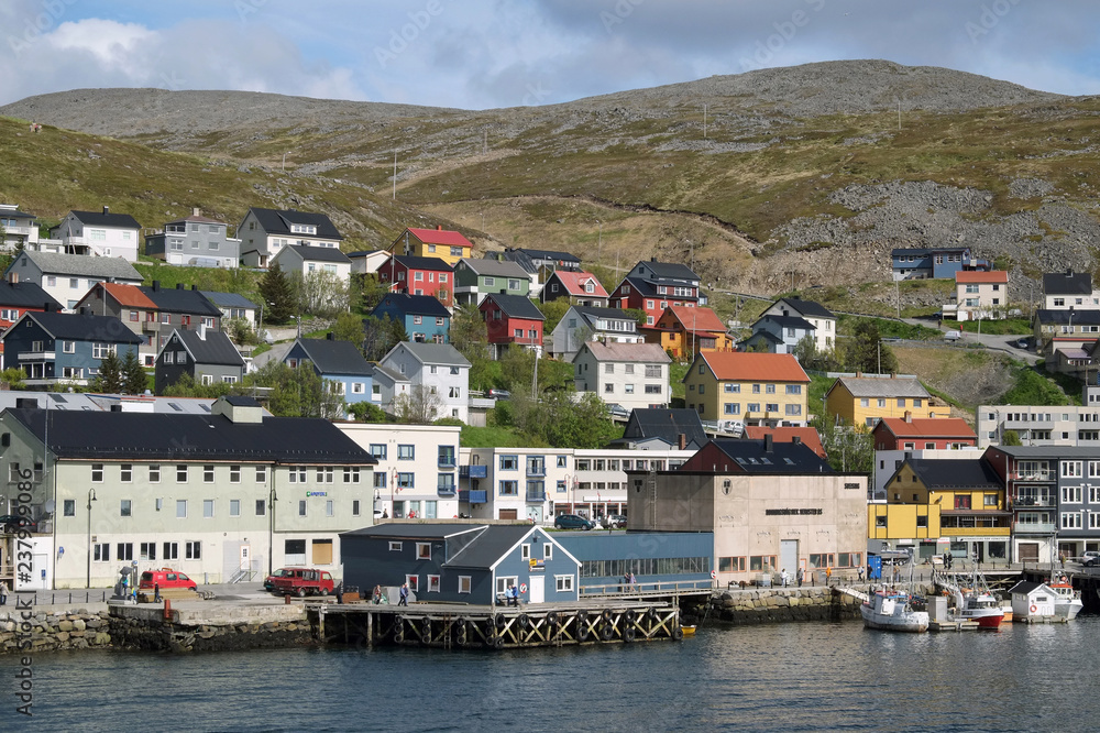 Honningsvåg houses, Finnmark, Norway