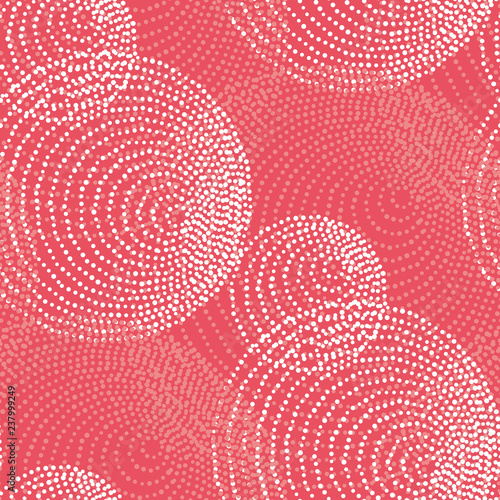 Simple round dotted seamless pattern