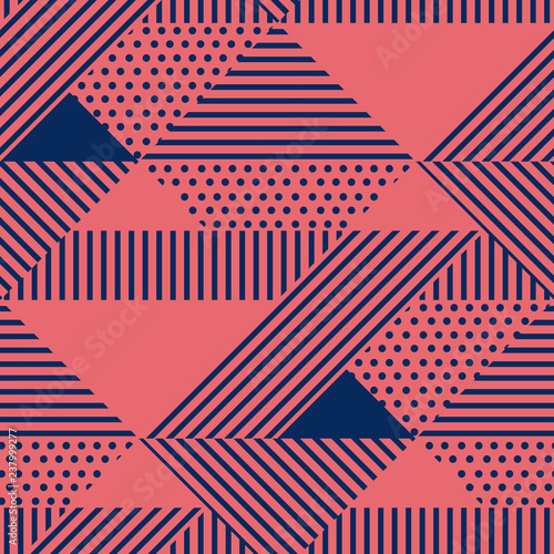 Triangle and dots geometric...