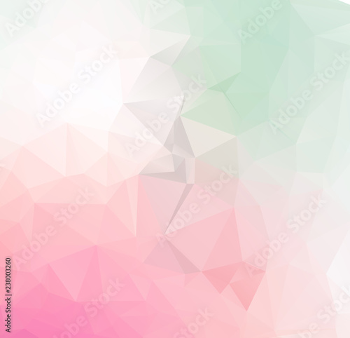 Low Poly abstract background with colorful triangular polygons with a brilliant