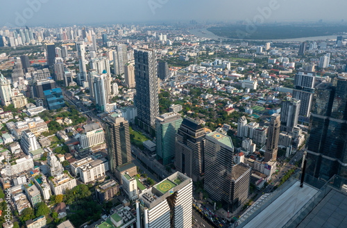 Cityscape view of Bangkok metropolis