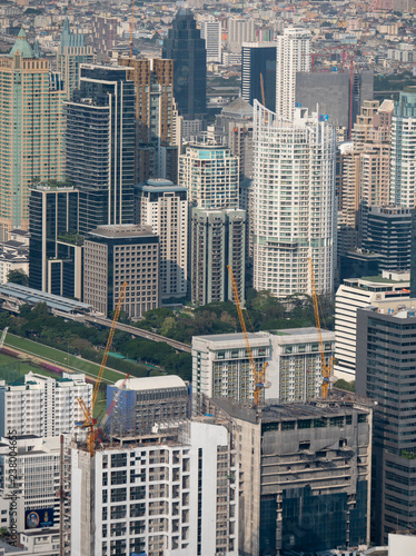 Cityscape view of Bangkok metropolis