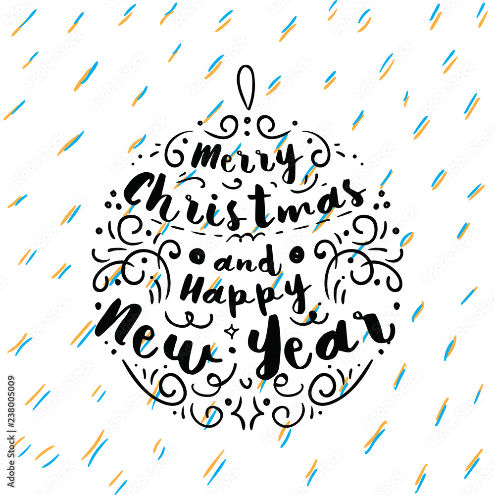 Merry Christmas typography. Merry Christmas typography.