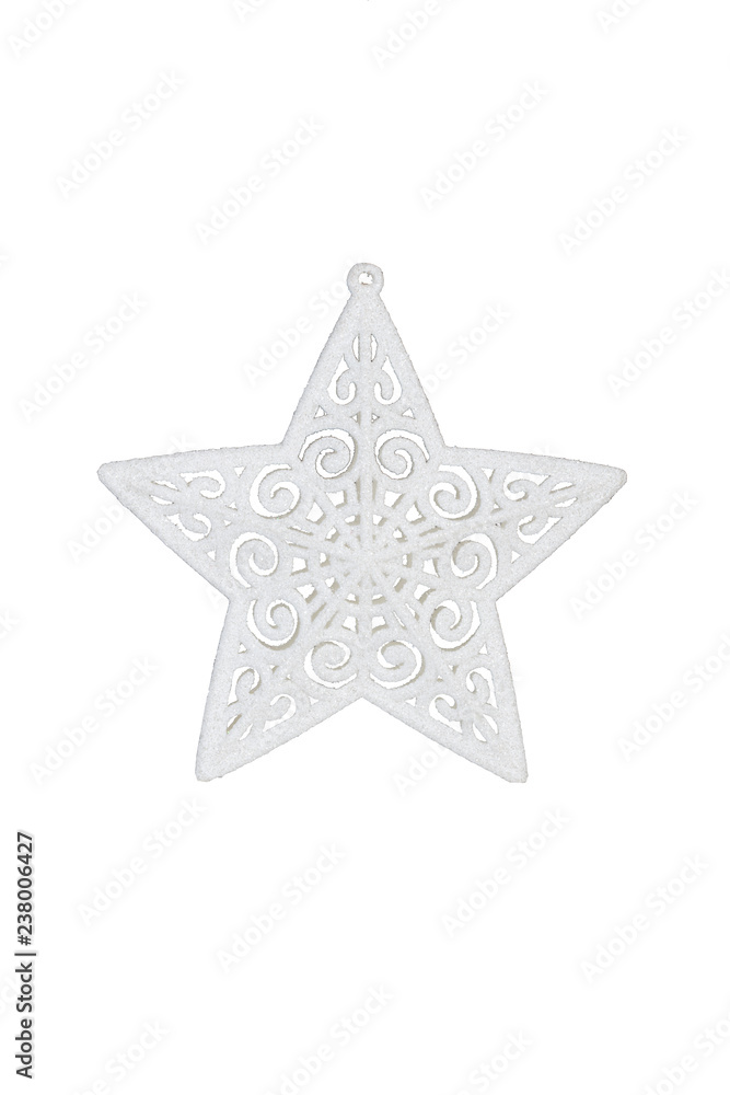 Chiristmas Star (Clipping path!) isolated on white background Chiristmas Star (Clipping path!) isolated on white background