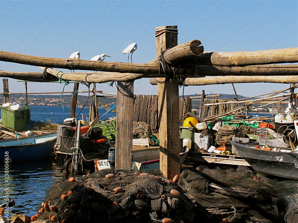 Obraz premium France.Fischermen equipment