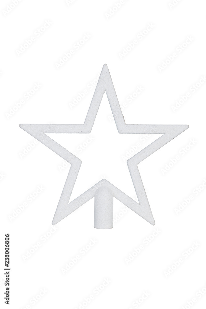 Chiristmas Star (Clipping path!) isolated on white background Chiristmas Star (Clipping path!) isolated on white background