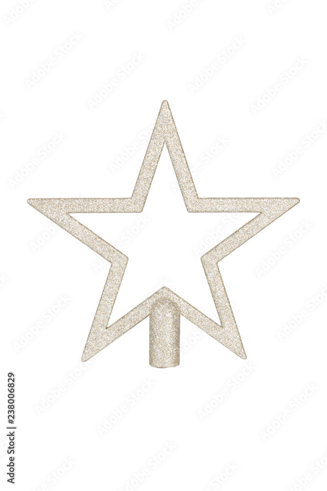 Chiristmas Star (Clipping path!) isolated on white background Chiristmas Star (Clipping path!) isolated on white background