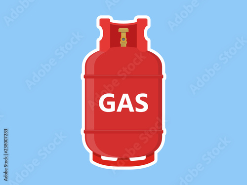 Gas Tank Sticker Icon Illustration Vector