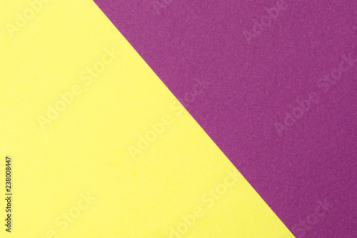 Yellow and purple color texture paper background. Geometric paper background.