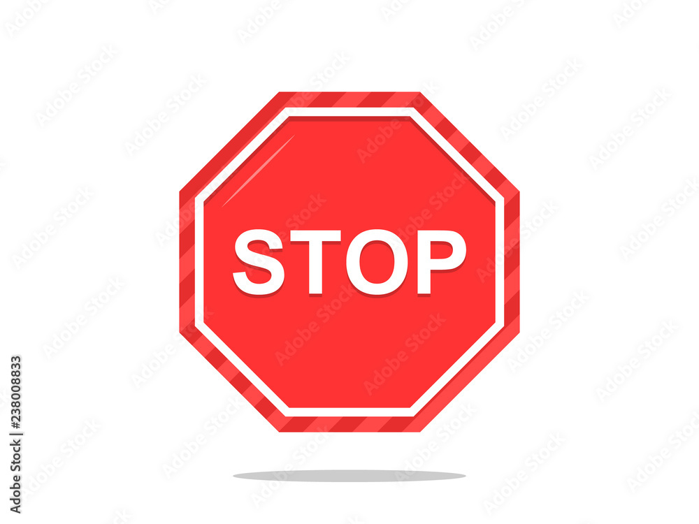 Stop Sign Icon Vector Stop Sign Icon Vector
