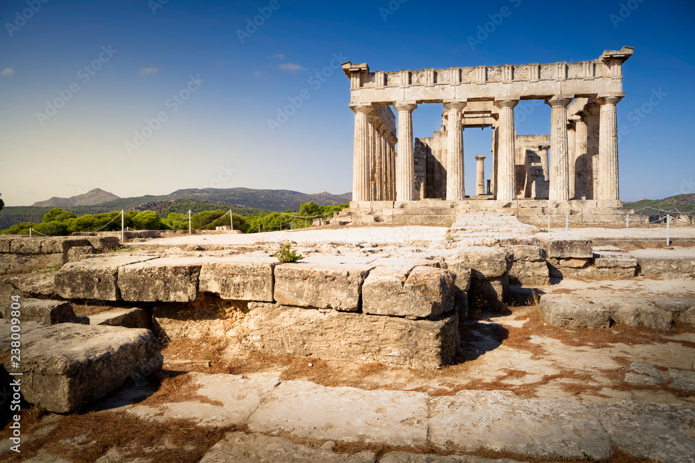 Aphaia temple on Crete Island in Greece