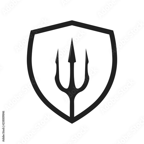 Trident Poseidon Icon Vector