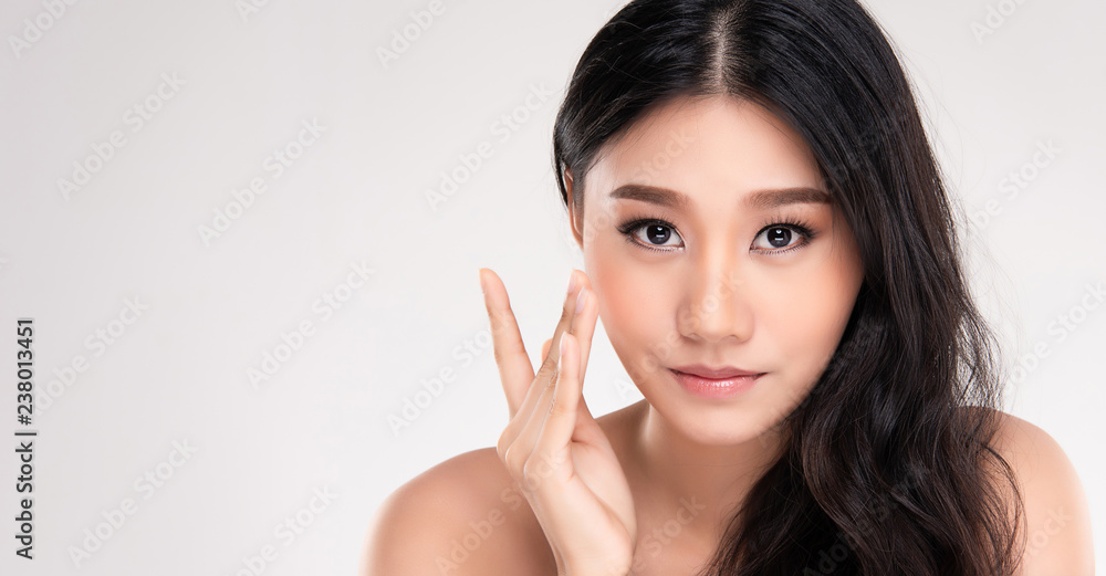 Beautiful Young asian Woman with Clean Fresh Skin Beautiful Young asian Woman with Clean Fresh Skin