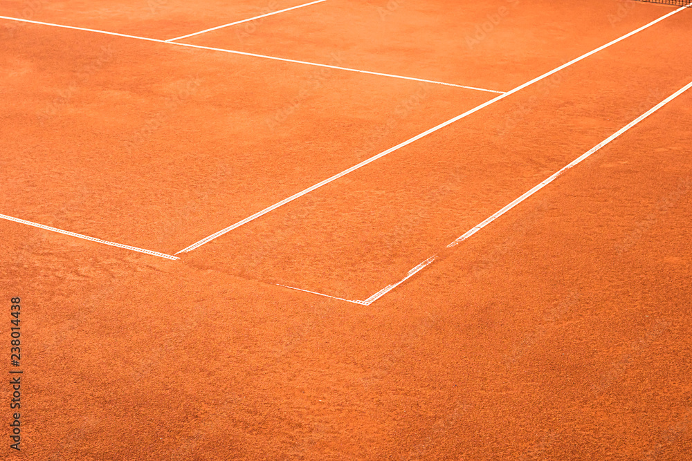 part of clay court, tennis marking element