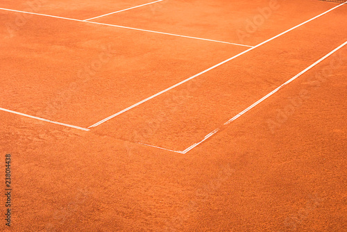 part of clay court, tennis marking element © Bonsales