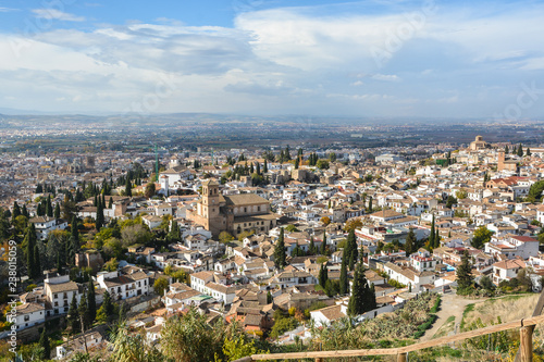 Granada, Andalusia. View overlooking the town. © sergunt