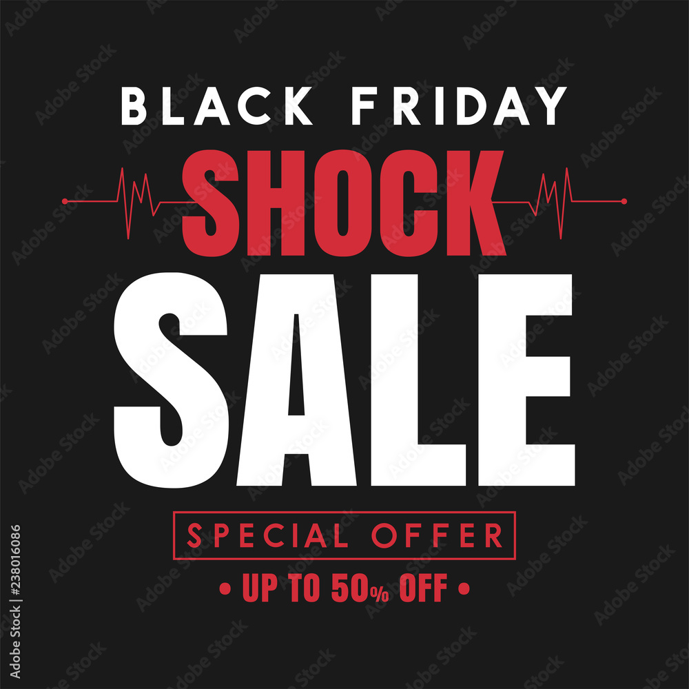 black friday sale banner vector