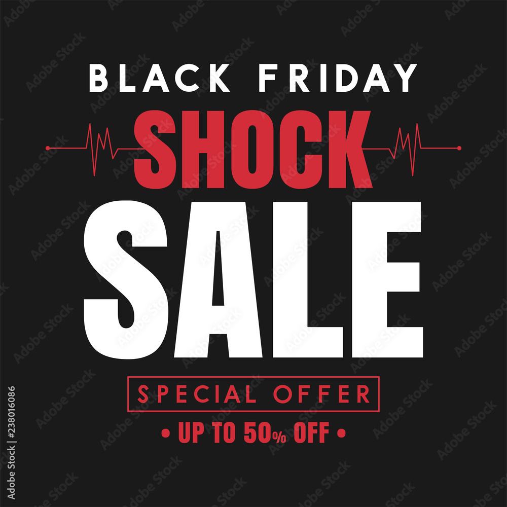 Fototapeta premium black friday sale banner vector