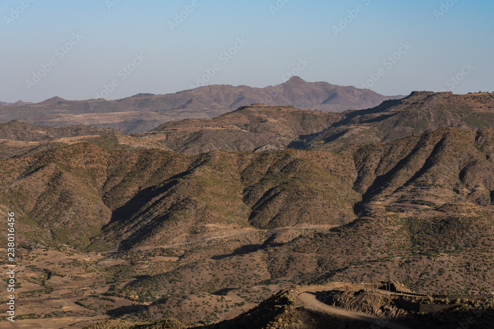 Äthiopien - Landschaft bei Lalibela 