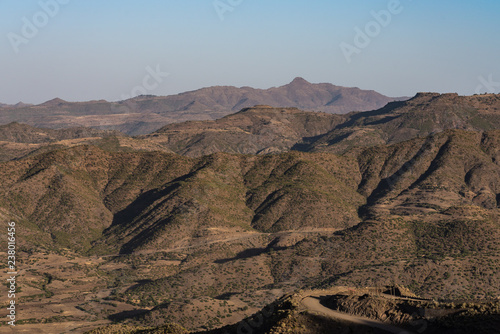   thiopien - Landschaft bei Lalibela 