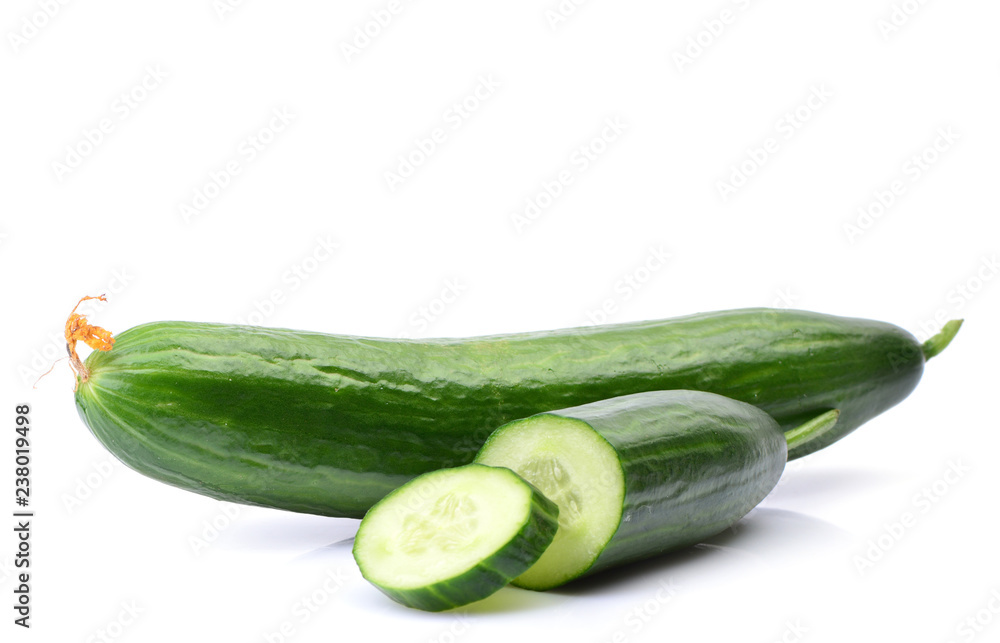 Cucumber on white background Cucumber on white background
